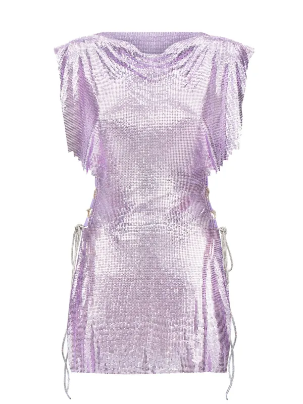 Bamm Bamm Mini Dress Lavender sold by Poster Girl