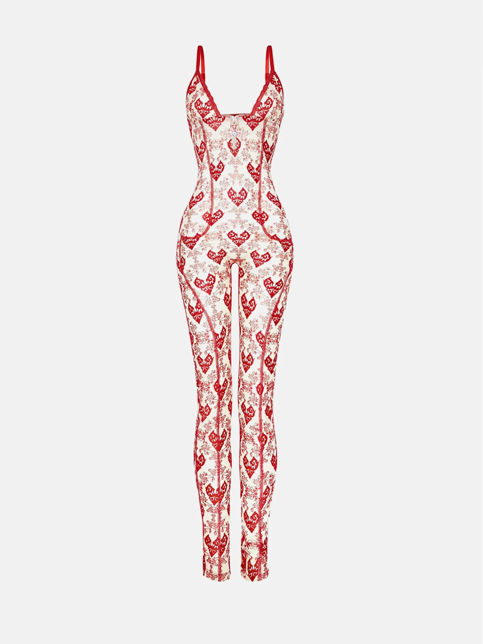 Scarlett Jumpsuit Red sold by Poster Girl