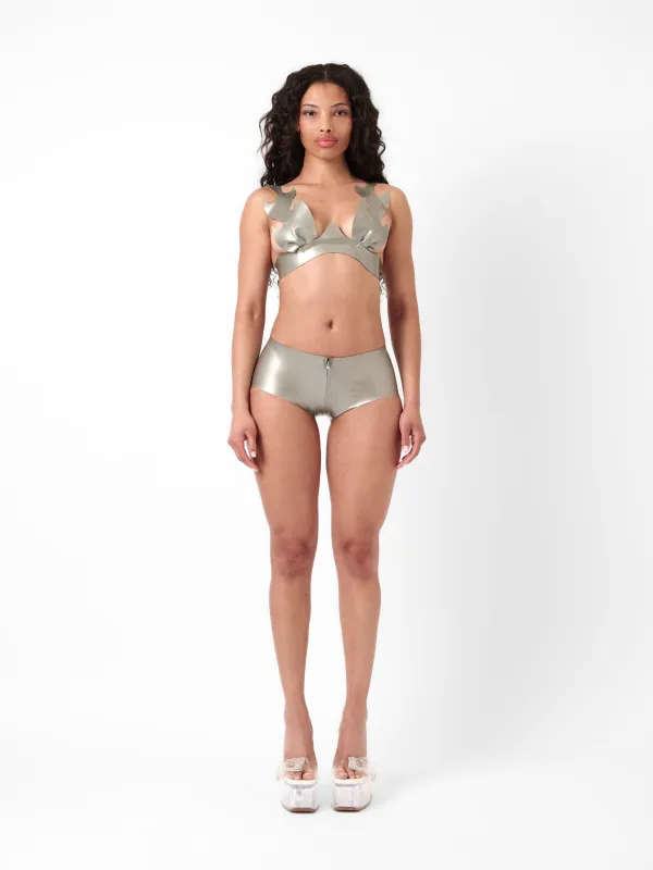 Roast Latex Bra Silver sold by Poster Girl