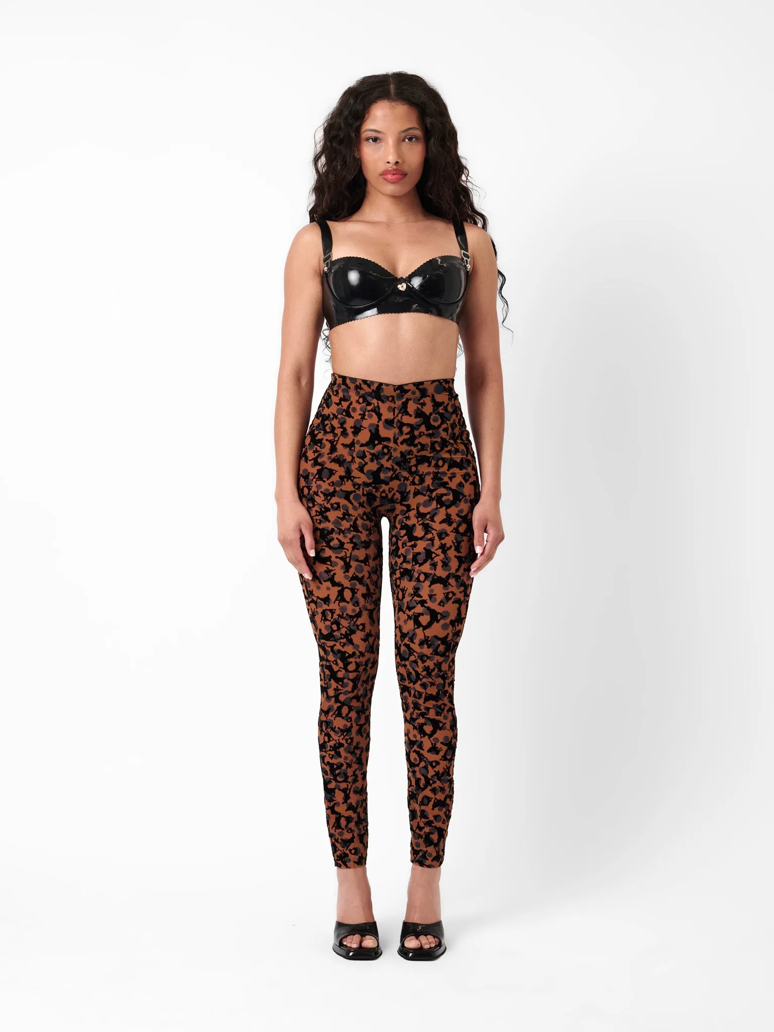 Knockout Leggings Chestnut Leopard Print sold by Poster Girl