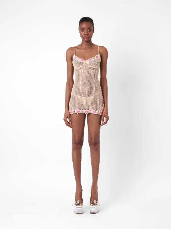 Peony Dress Beige sold by Poster Girl