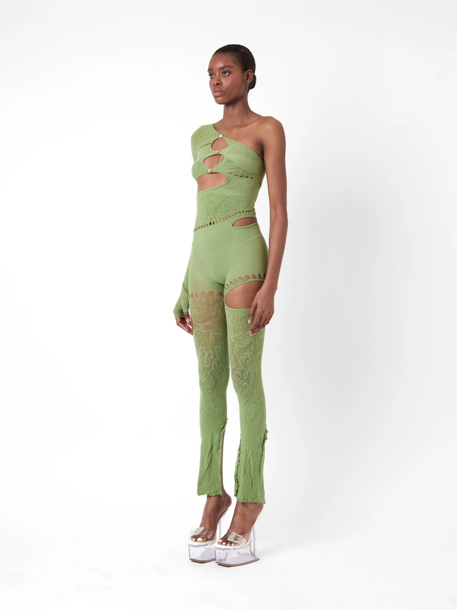 Jinx Jumpsuit Sativa Green sold by Poster Girl product image thumbnail 4