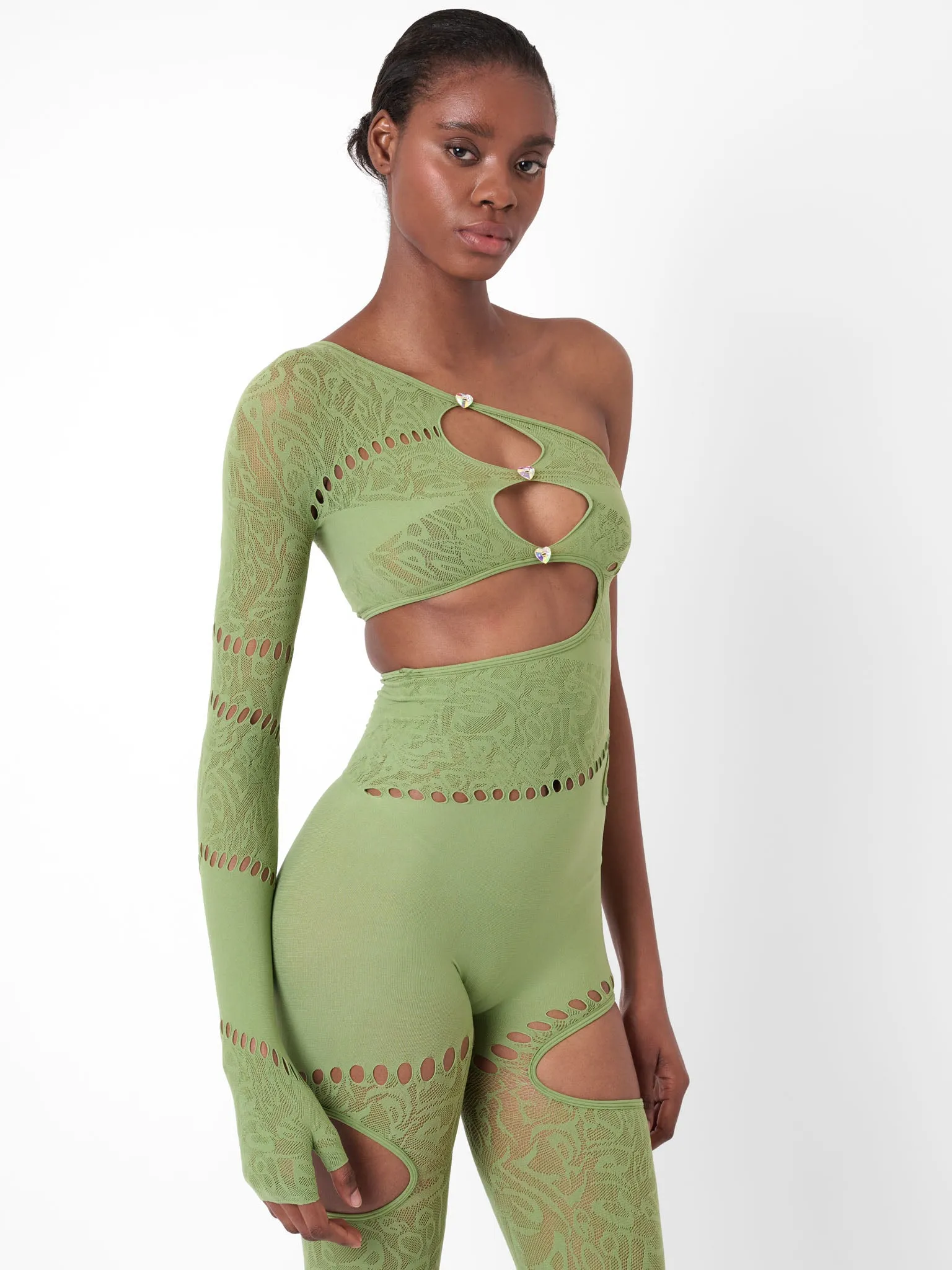 Jinx Jumpsuit Sativa Green sold by Poster Girl product image thumbnail 2