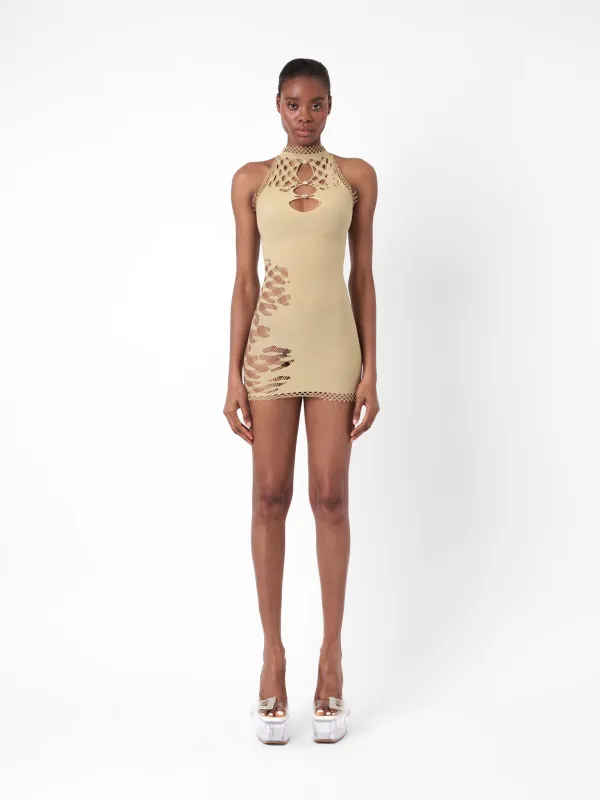 Darcia Dress Clay sold by Poster Girl