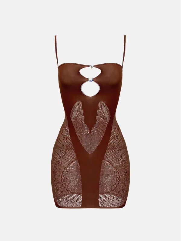 Gisele Dress Old Money Brown sold by Poster Girl