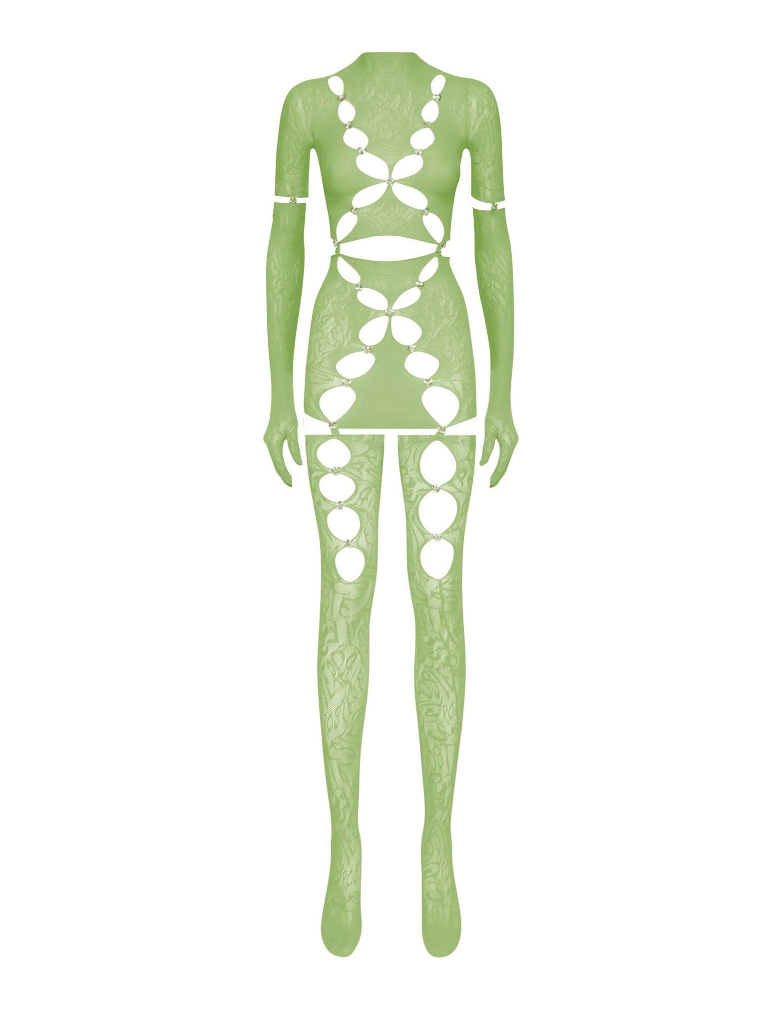 Taylor Jumpsuit Sativa Green sold by Poster Girl