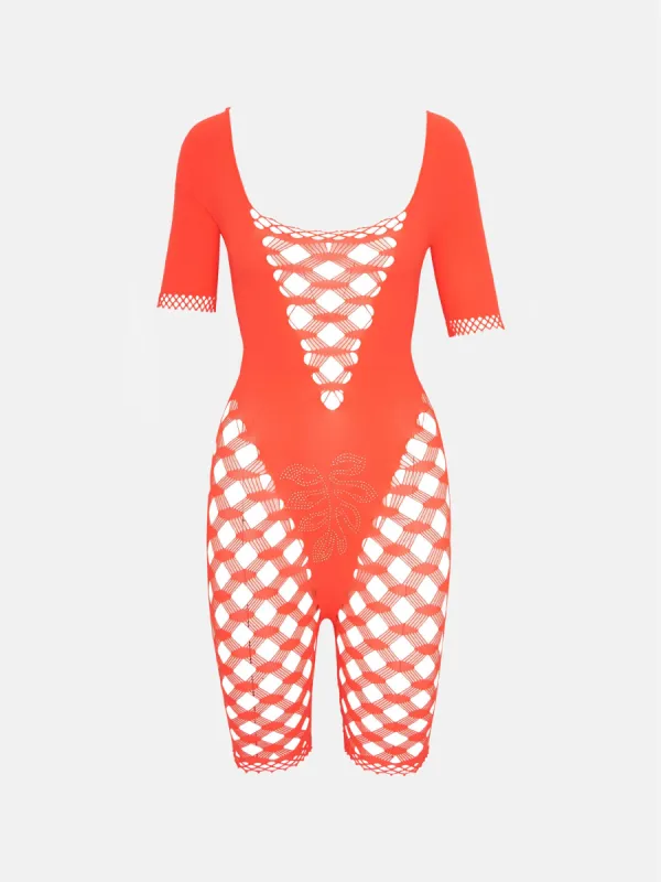 Shelly Playsuit Cherry Soda sold by Poster Girl