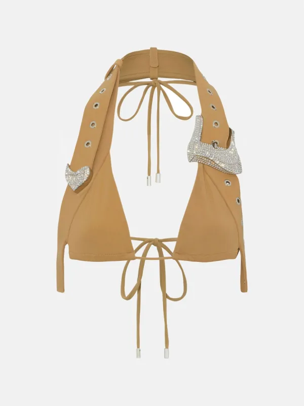 Akina Bikini Top Biscotti made by Poster Girl