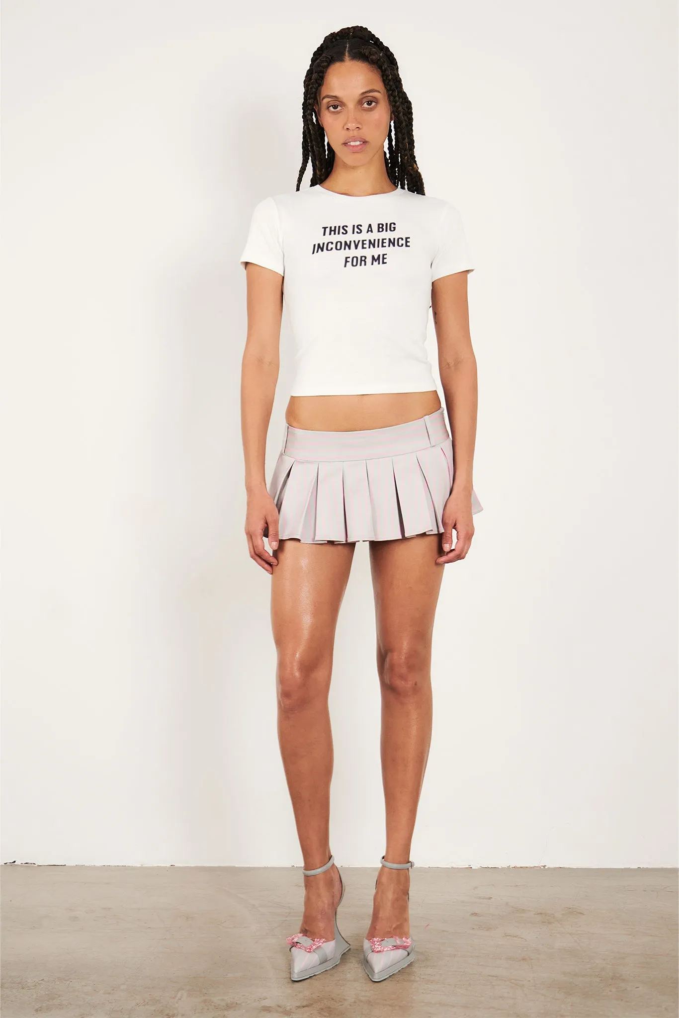 White Inconvenience Tee sold by Poster Girl product image thumbnail 3