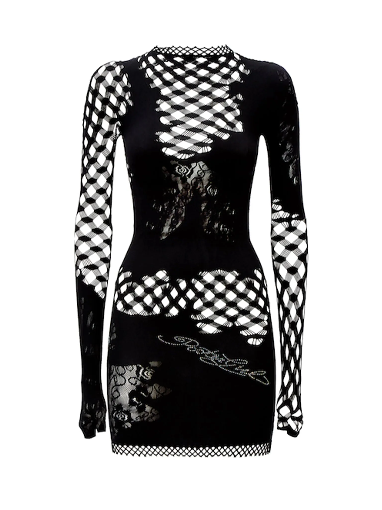 Raquel Dress Jet Black Floral sold by Poster Girl