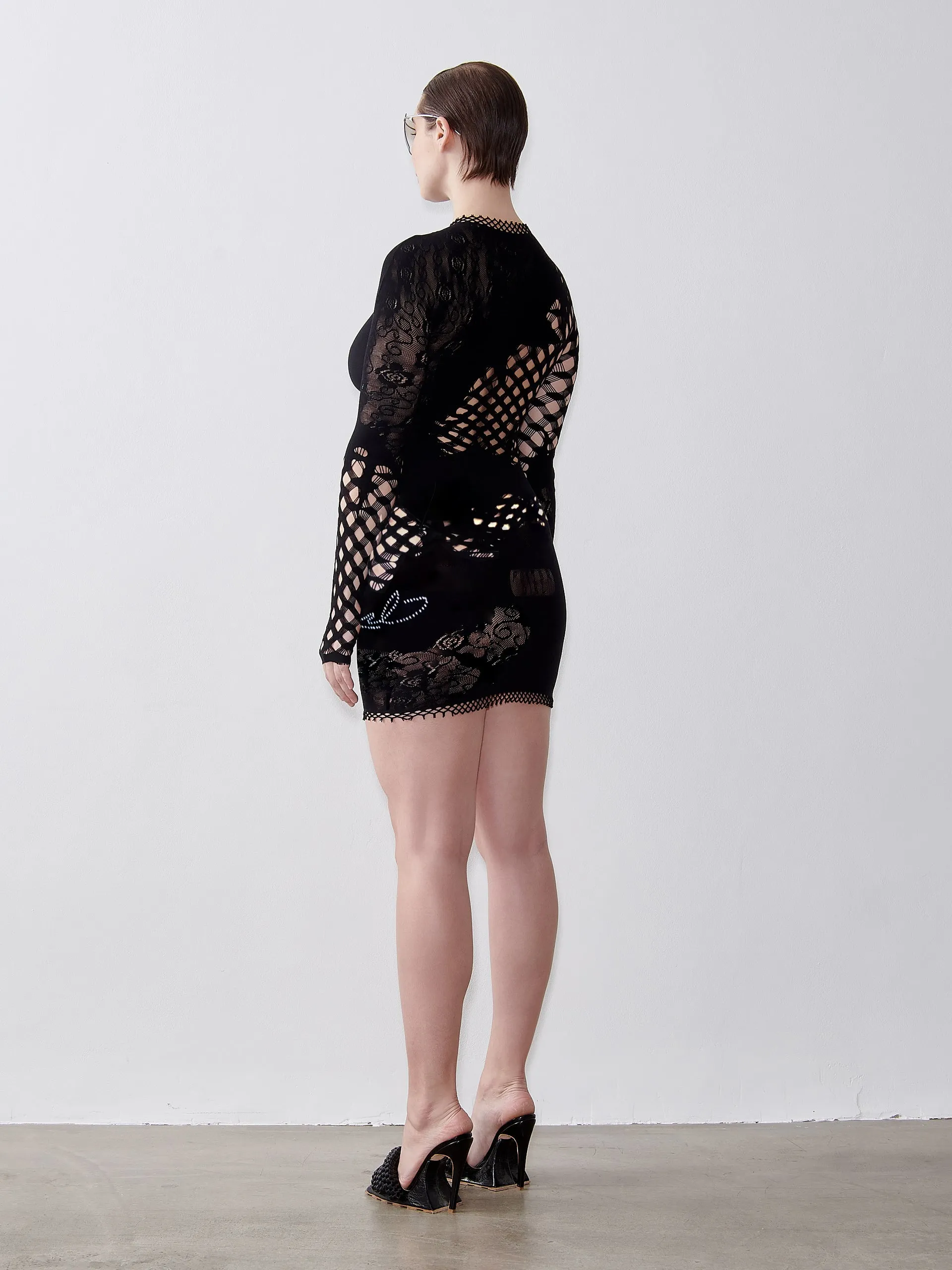 Raquel Dress Jet Black Floral sold by Poster Girl product image thumbnail 4