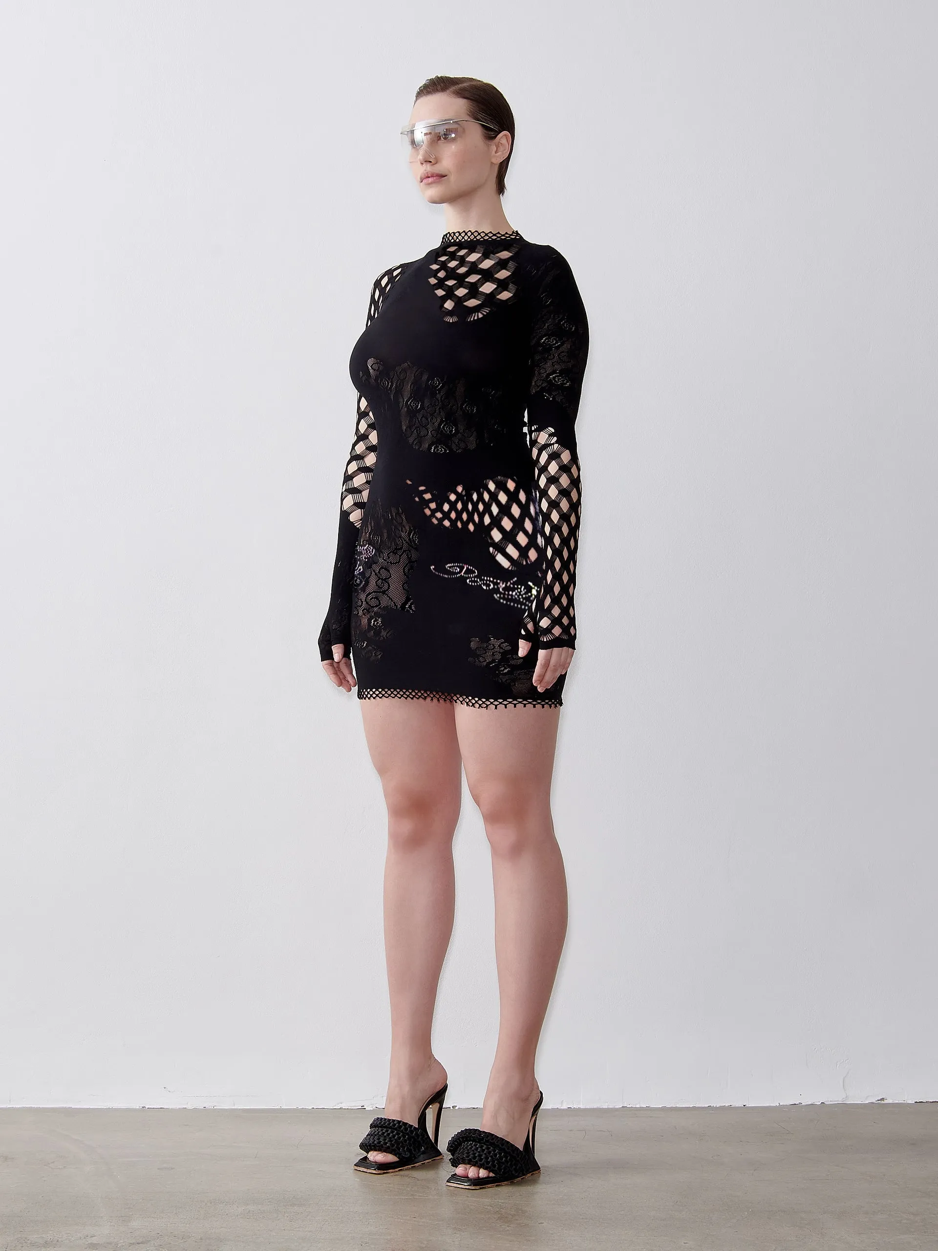 Raquel Dress Jet Black Floral sold by Poster Girl product image thumbnail 3