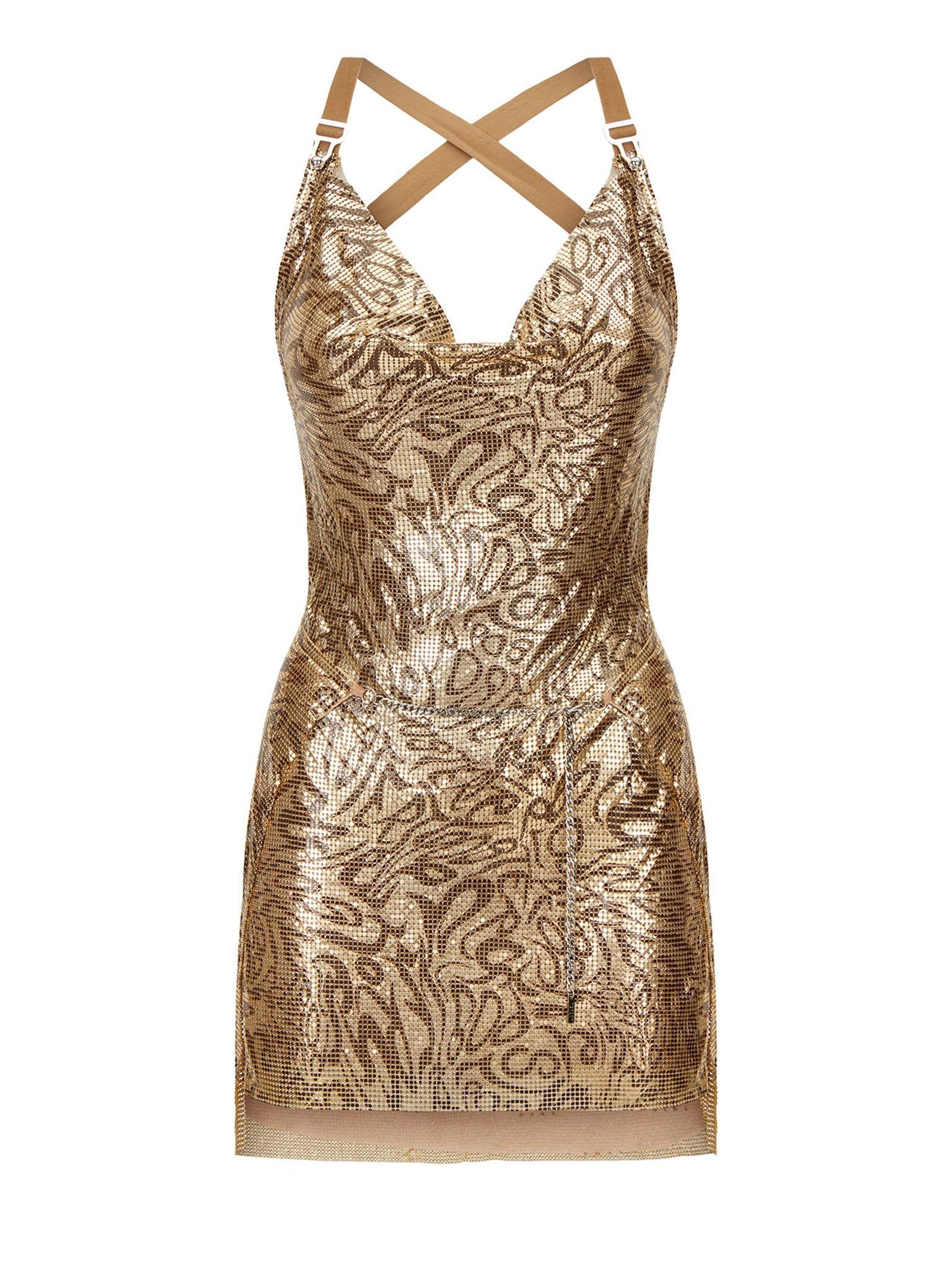 Adrianne Dress in Cougar sold by Poster Girl