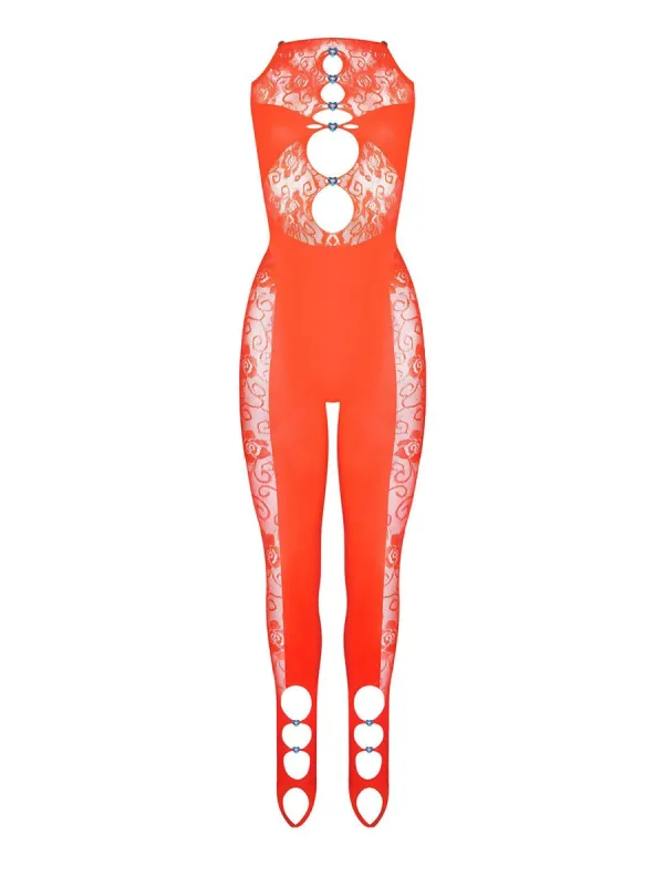 Floral Janice Jumpsuit Chilli sold by Poster Girl