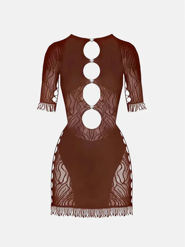 Miranda Dress Old Money Brown made by Poster Girl