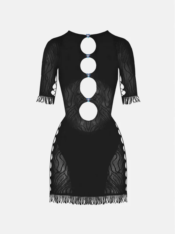 Miranda Dress in Jet Black sold by Poster Girl