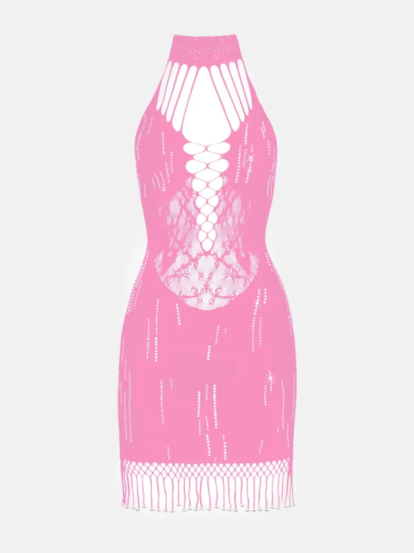 Poseidon Dress Fuchsia Pink sold by Poster Girl