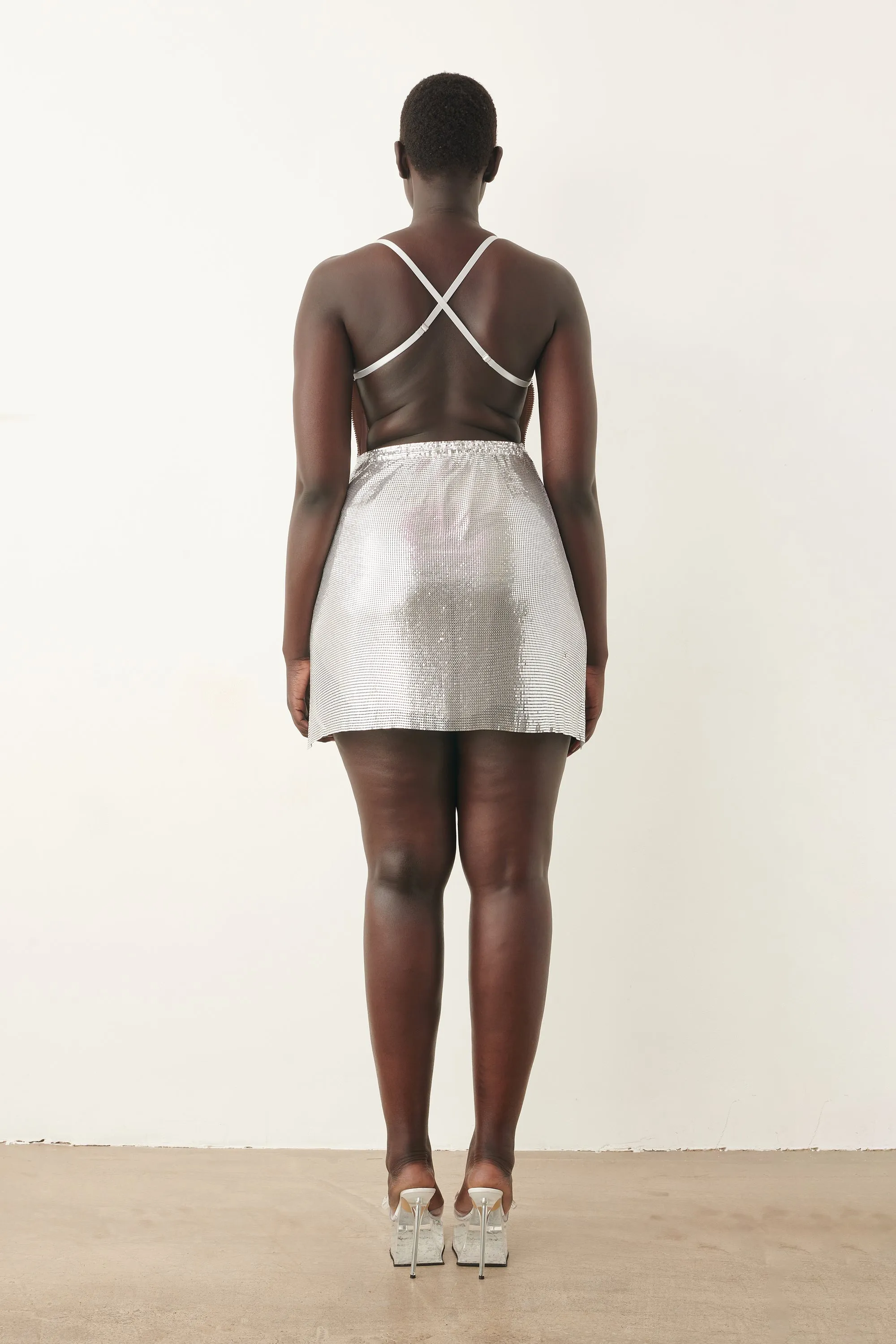 Adrianne Dress Chrome Silver sold by Poster Girl product image thumbnail 4