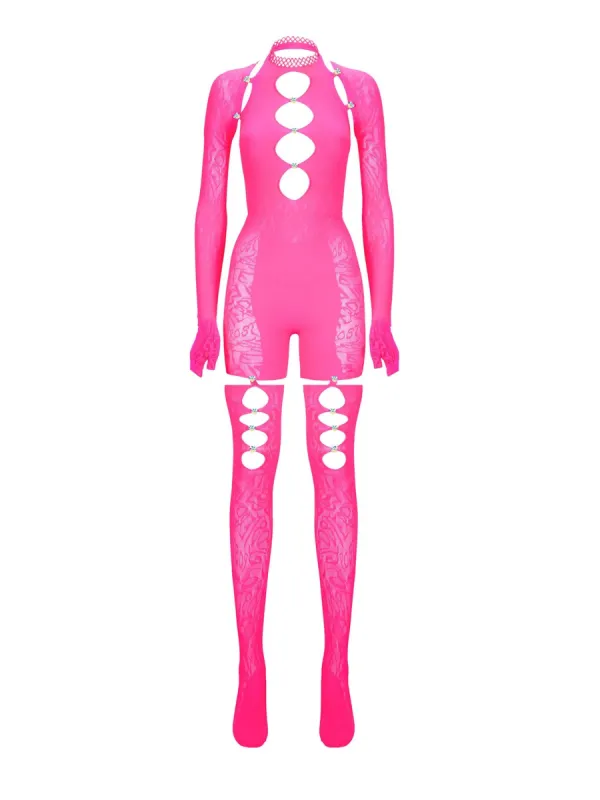 Isamaya Jumpsuit Shocking Pink sold by Poster Girl