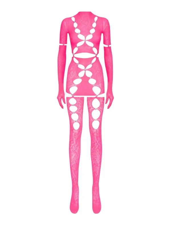 Taylor Jumpsuit Shocking Pink sold by Poster Girl