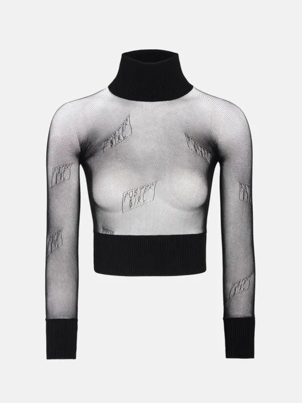 Ahoy Crop Top Black sold by Poster Girl