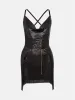 Adrianne Dress in Jet Black sold by Poster Girl
