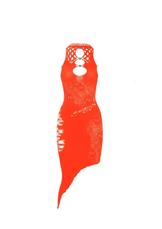 Tamika Dress in Chilli sold by Poster Girl