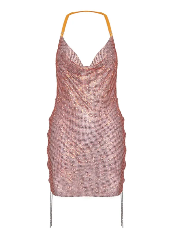 Rhinestoned Zeina Dress Aperol Spritz sold by Poster Girl