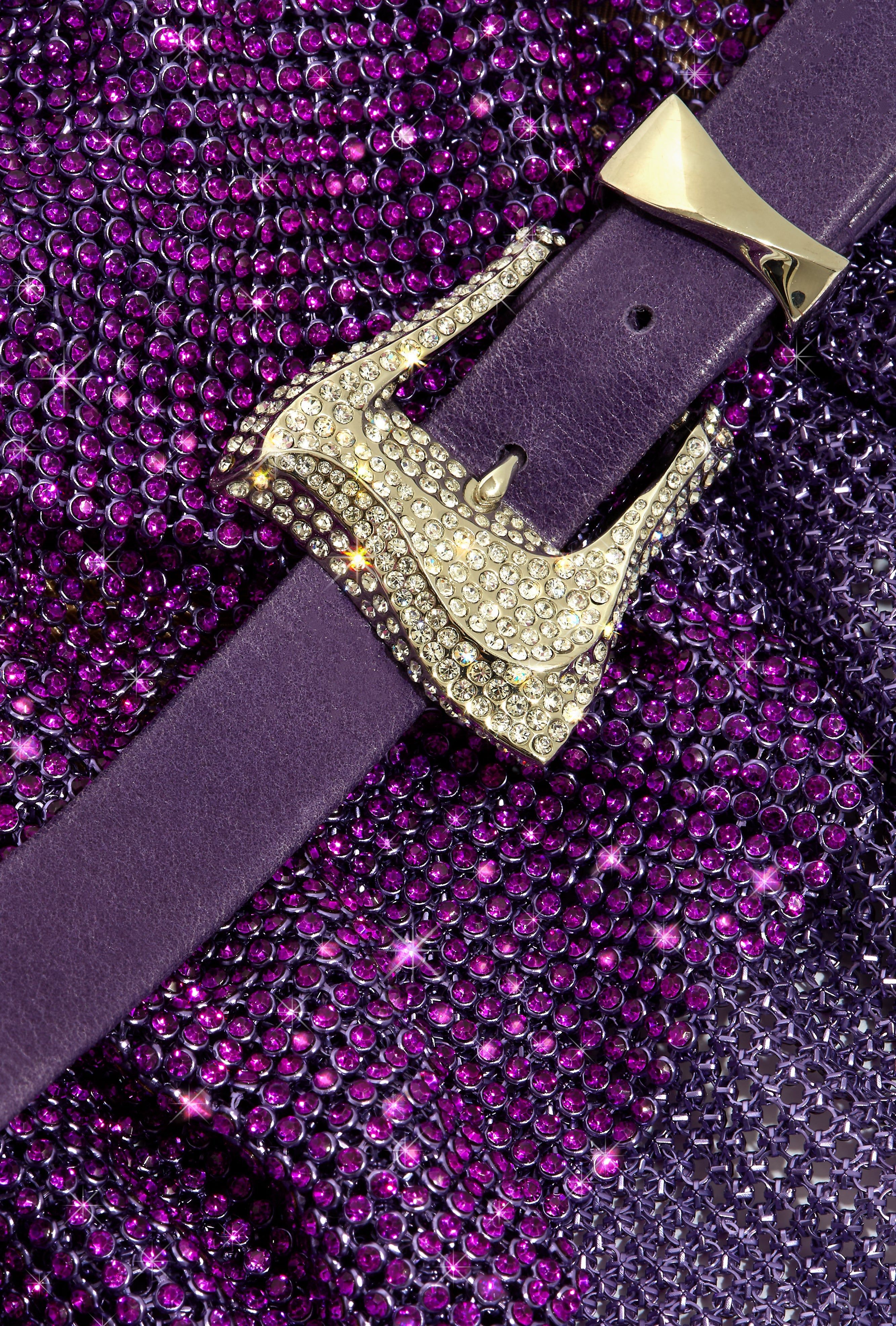 Rhinestoned Bambi Top Amethyst sold by Poster Girl product image thumbnail 5