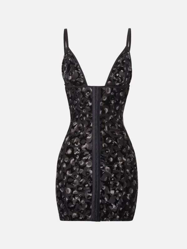 Doll Dress Black Leopard Print made by Poster Girl