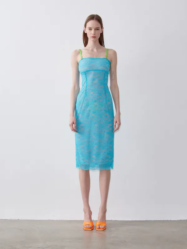 Blair Midi Dress WKD Blue sold by Poster Girl