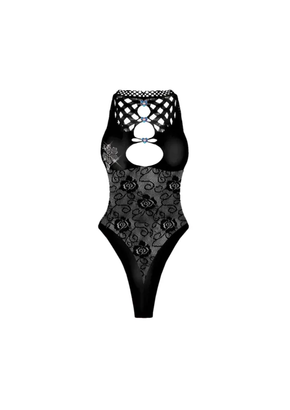 Lulu Bodysuit Jet Black sold by Poster Girl