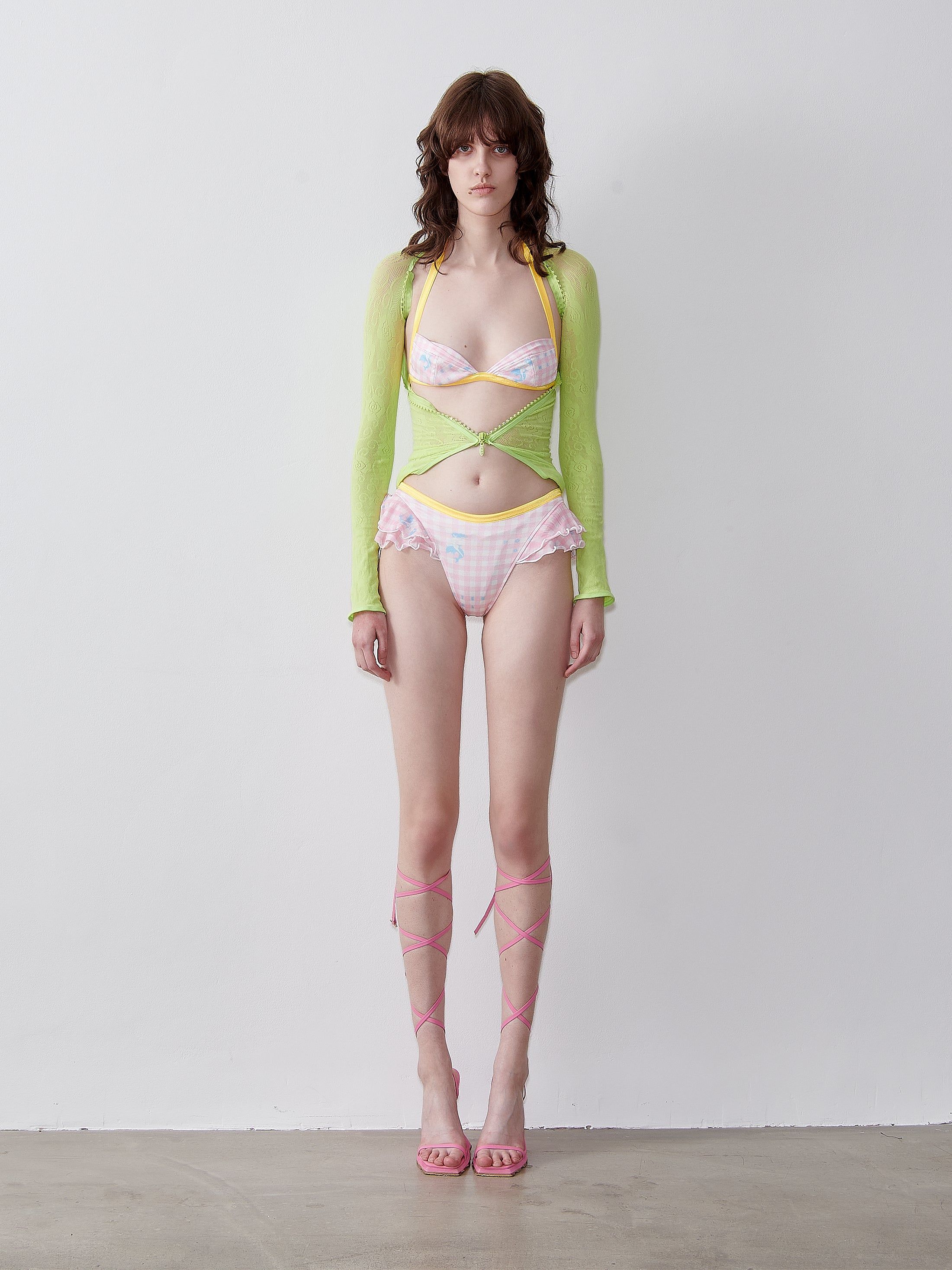 Denise Bikini Top Pink Gingham sold by Poster Girl product image thumbnail 2