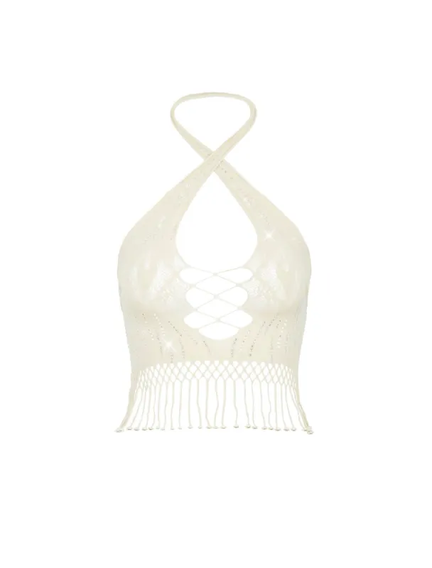 Kailani Top Oyster sold by Poster Girl