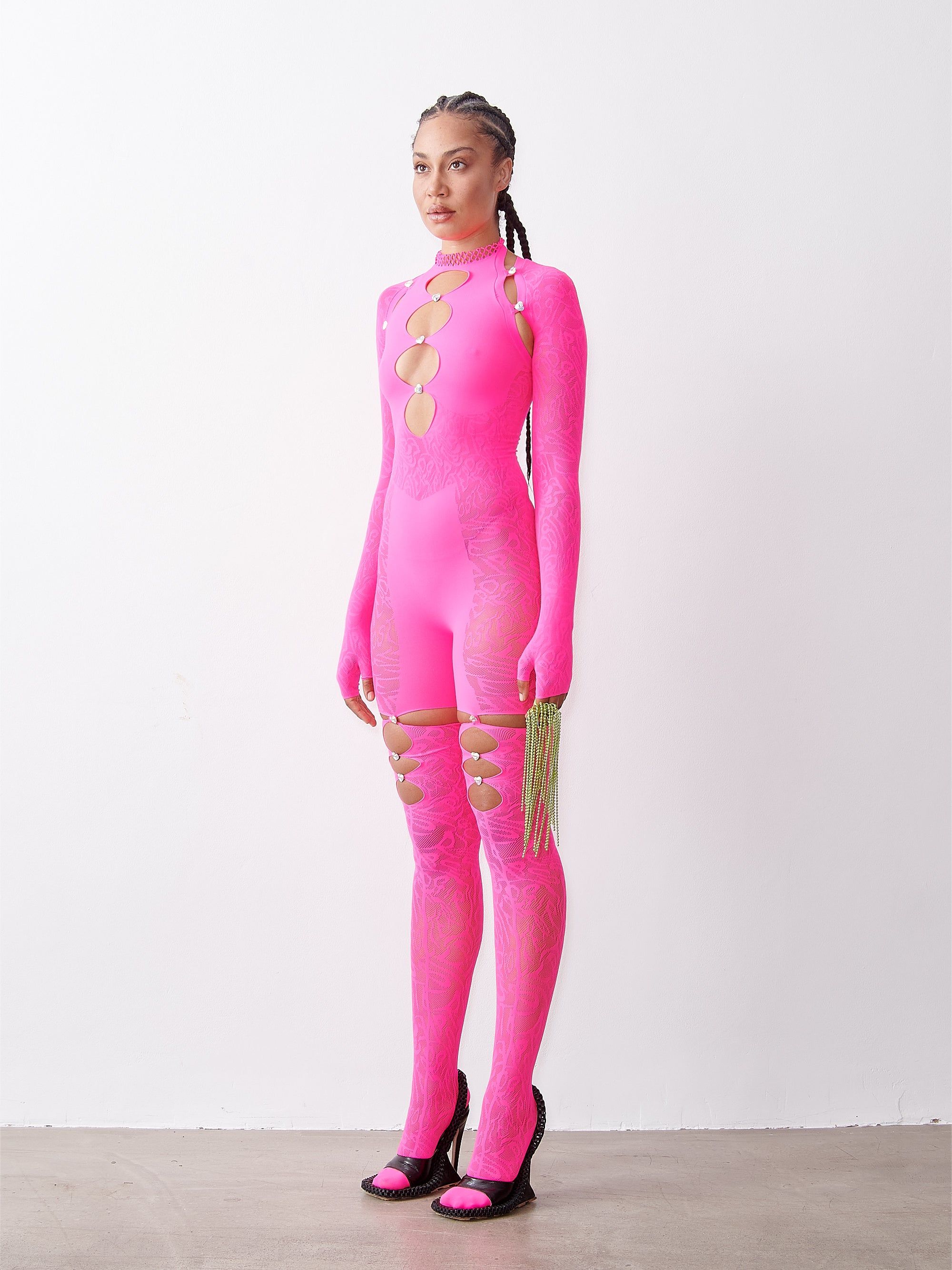 Isamaya Jumpsuit Shocking Pink sold by Poster Girl product image thumbnail 3