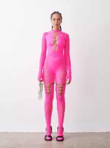 Isamaya Jumpsuit Shocking Pink sold by Poster Girl