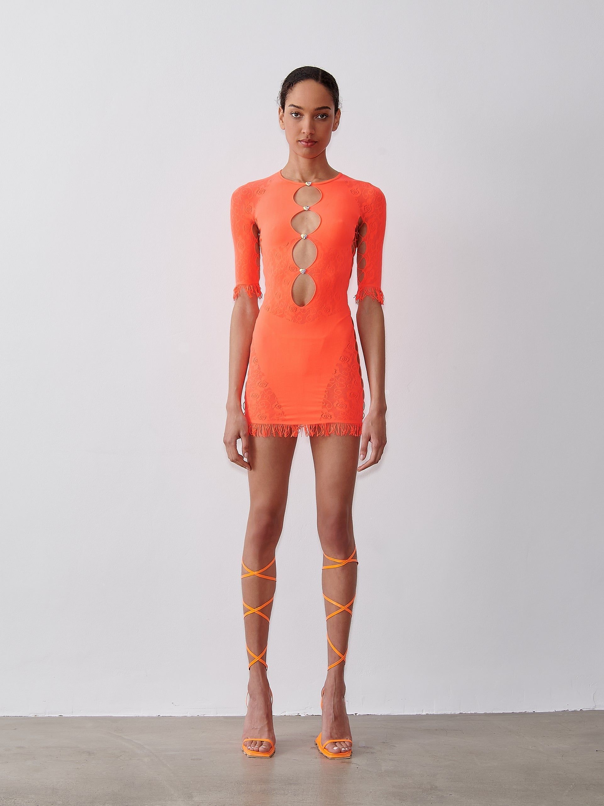 Floral Miranda Dress in Chilli sold by Poster Girl product image thumbnail 2