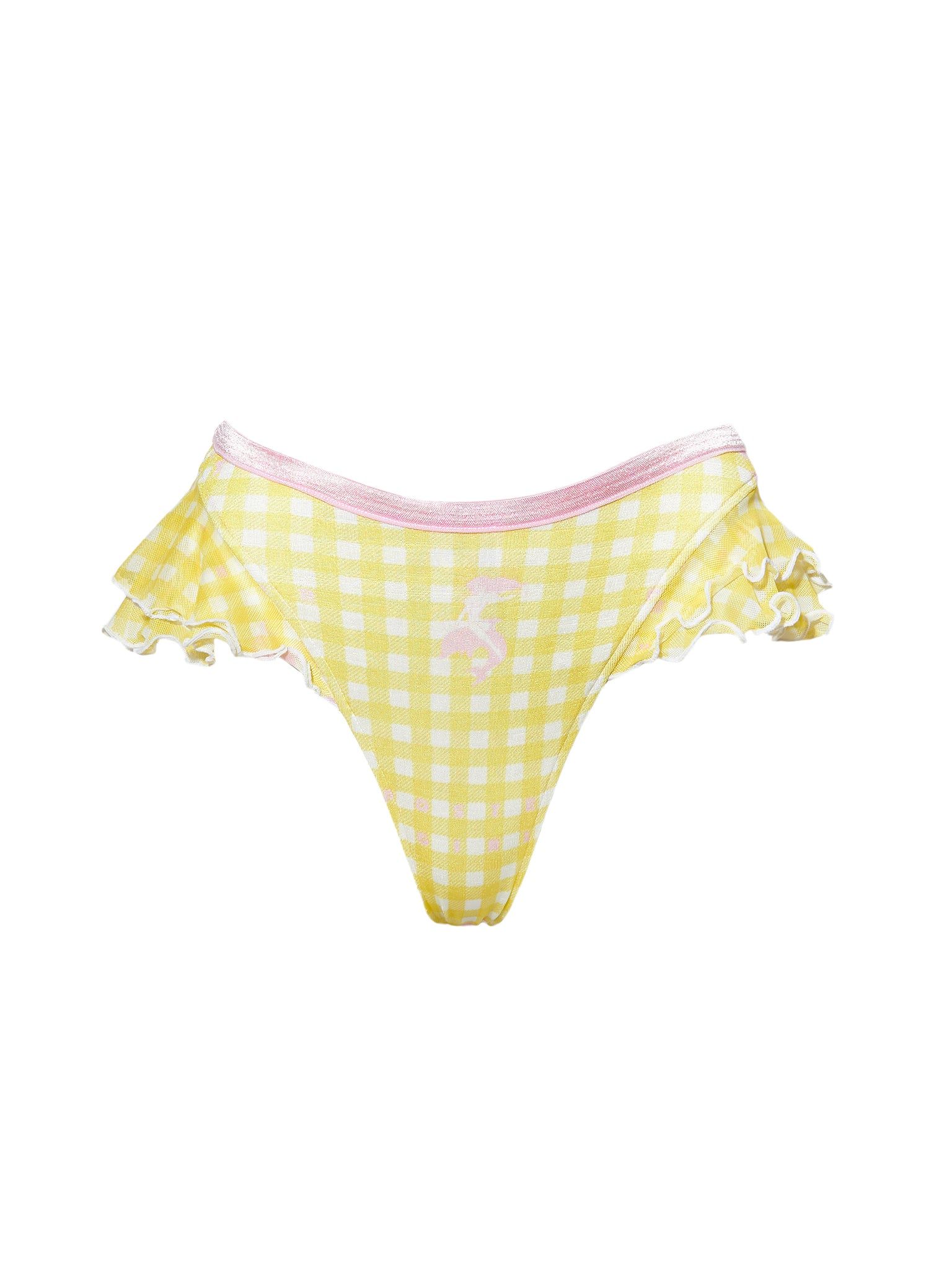 Richards Bikini Bottoms Sunshine Gingham sold by Poster Girl