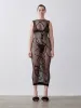 Aloha Midi Dress Jet Black sold by Poster Girl