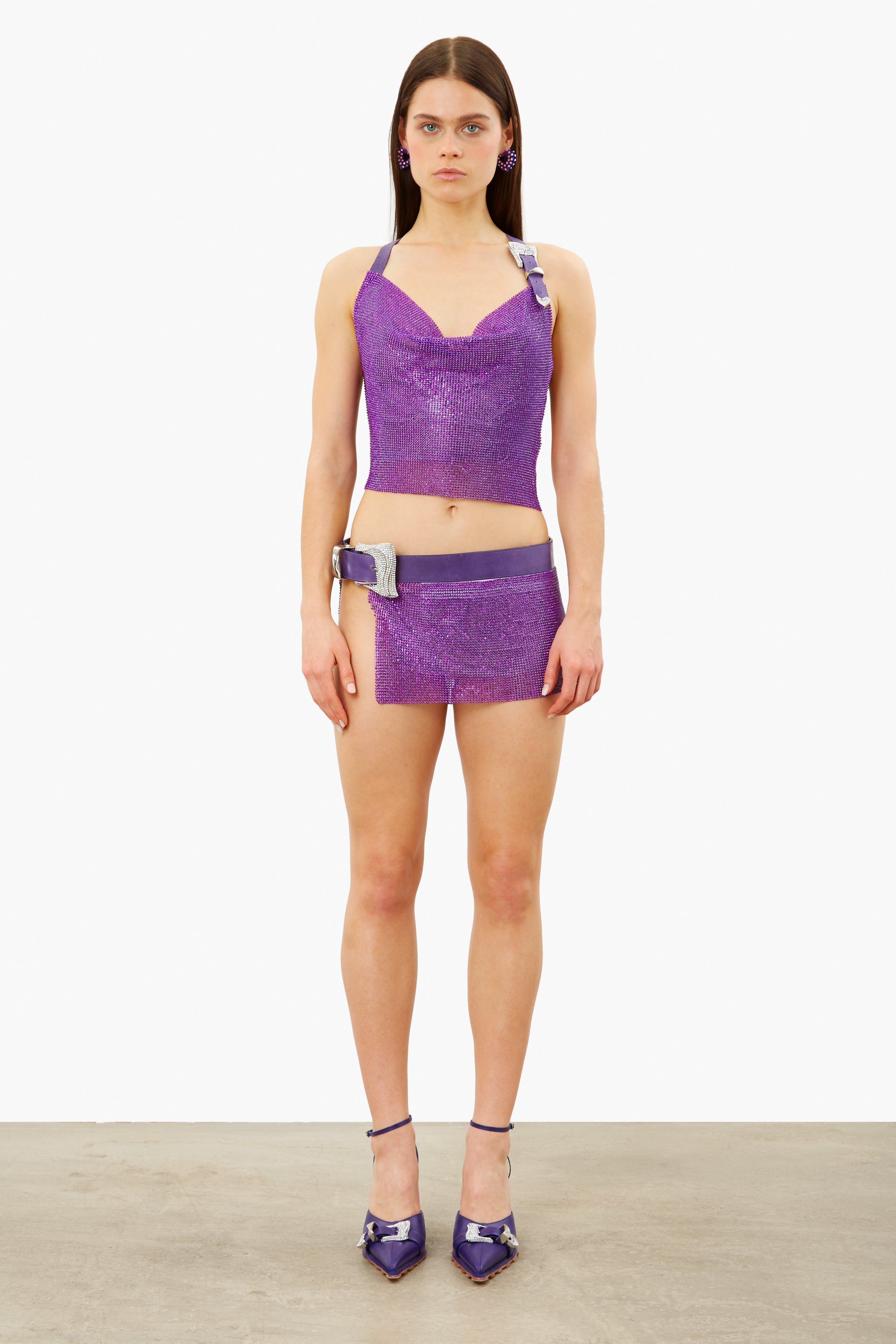 Layken Micro Skirt Amethyst sold by Poster Girl product image thumbnail 2