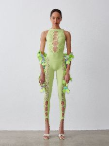 Floral Janice Jumpsuit Pickle sold by Poster Girl