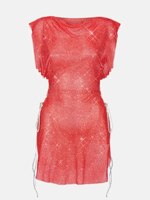 Rhinestoned Bamm Bamm Dress Sherry Spritz sold by Poster Girl