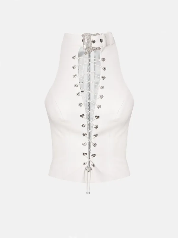 Phoebe Top Virgin White sold by Poster Girl