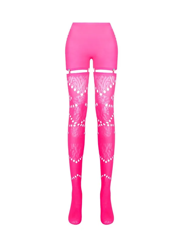 Sloane Leggings Shocking Pink sold by Poster Girl