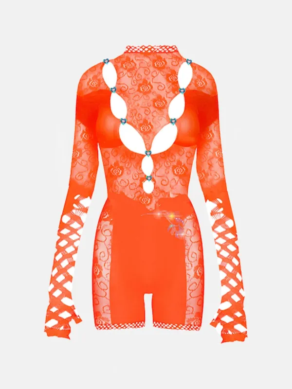 River Playsuit Cherry Soda sold by Poster Girl