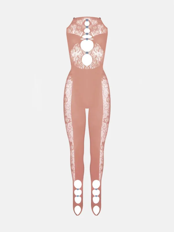 Janice Jumpsuit Latte sold by Poster Girl