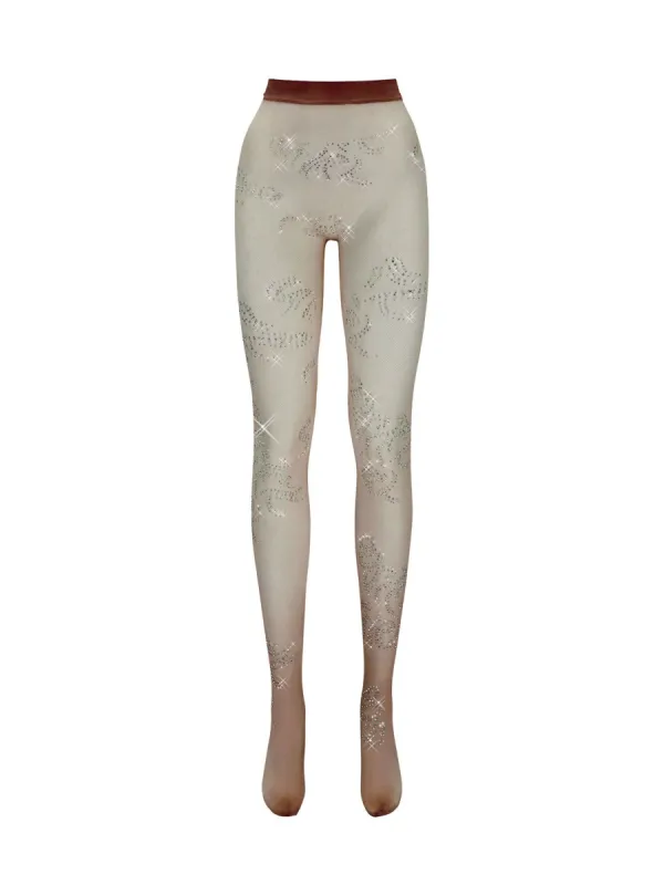 Cassady Tights Mocha sold by Poster Girl