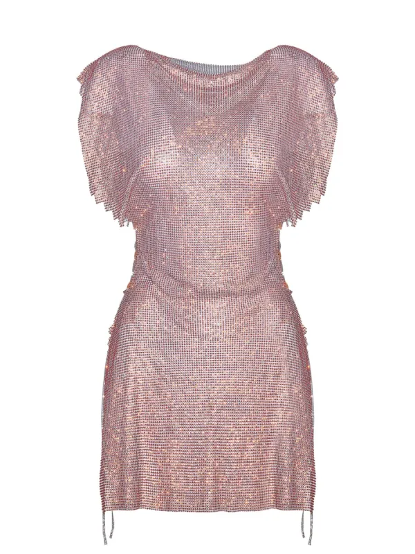 Rhinestoned Bamm Bamm Dress Aperol Spritz sold by Poster Girl
