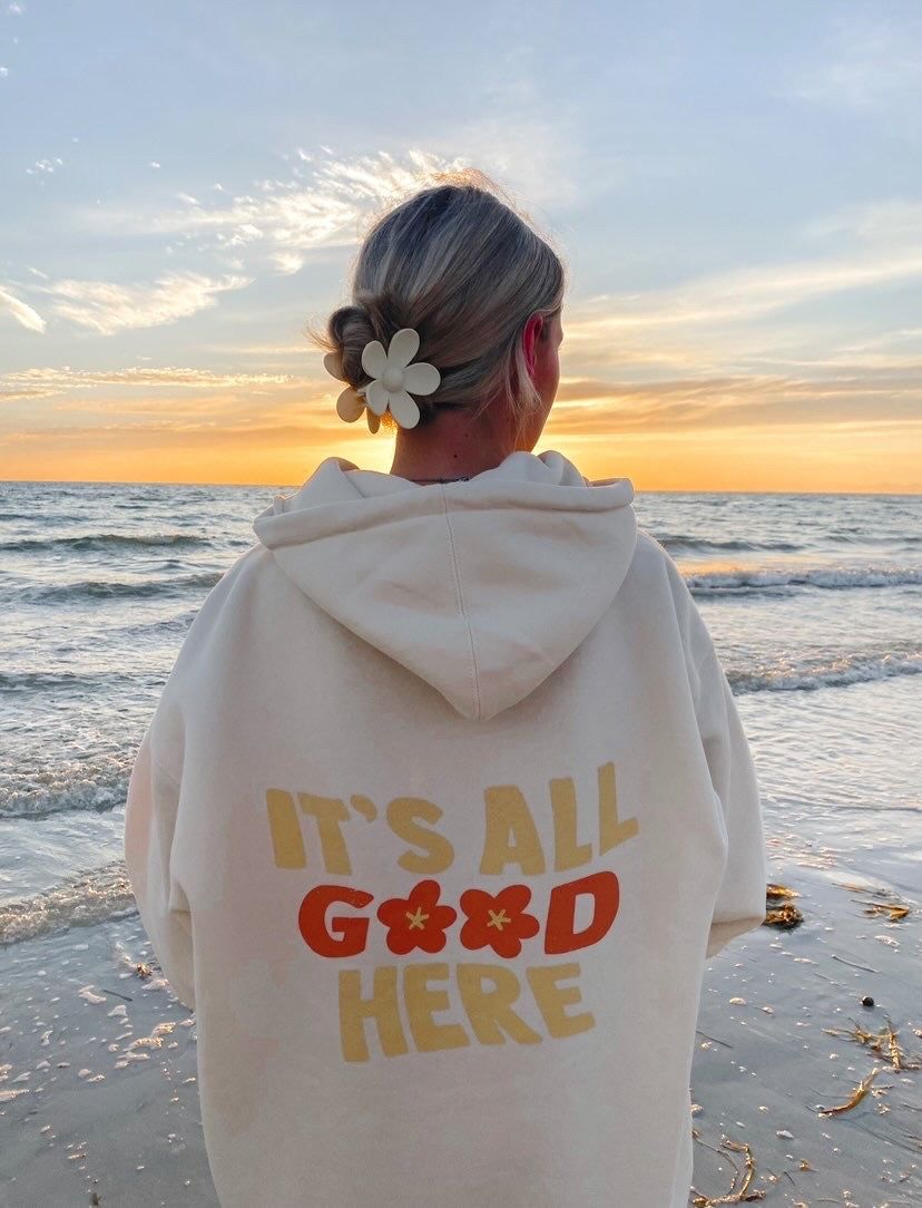 It's All Good Here Hoodie sold by Sunkissed Coconut product image thumbnail 2