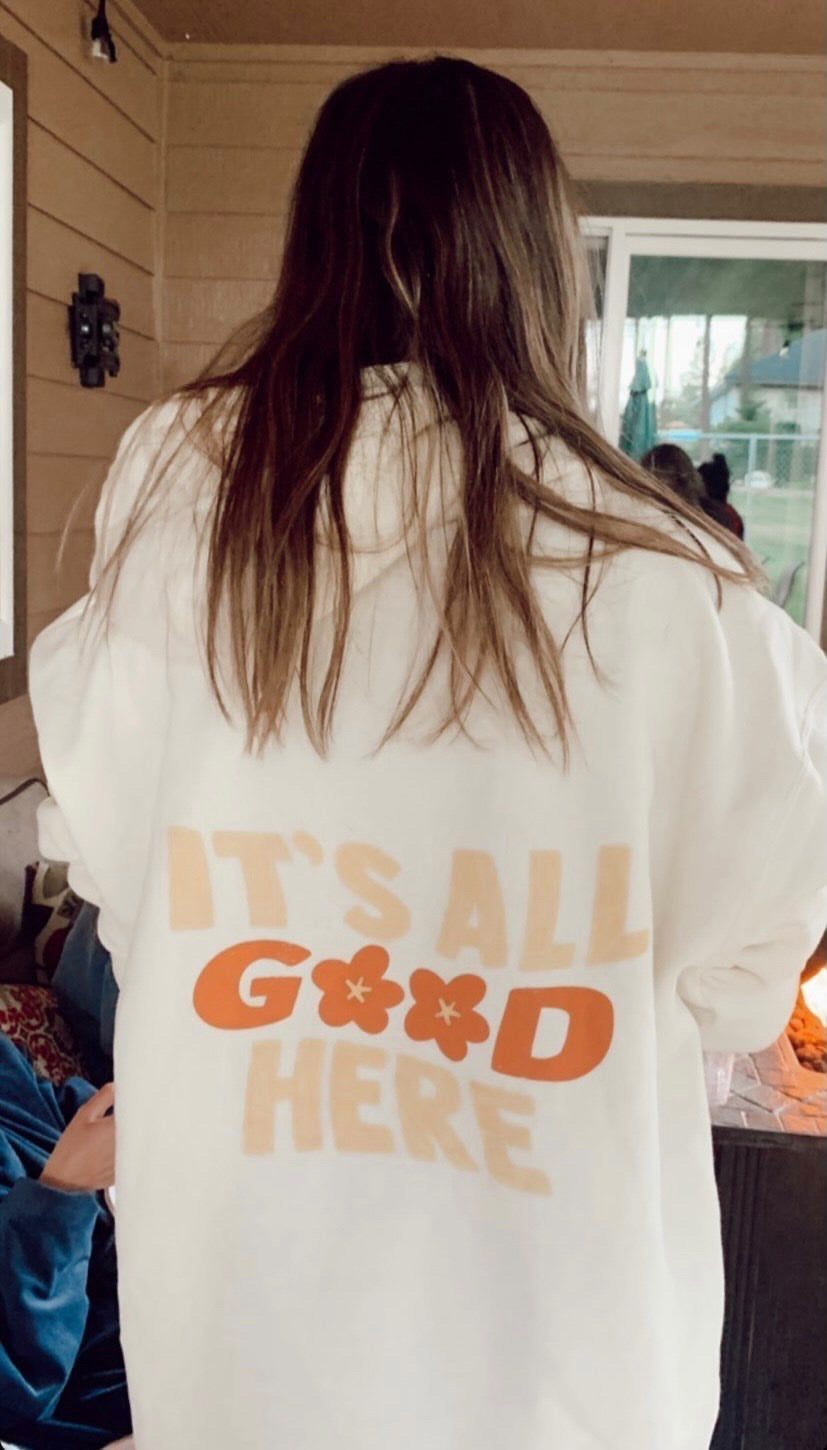 It's All Good Here Hoodie sold by Sunkissed Coconut product image thumbnail 5